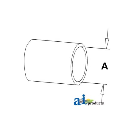 A & I Products Hose; Water Pump Outlet 2.2" x2" x2" A-742999M1